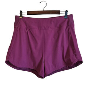 Nike Dri-FIT Women's Large Plum Magenta Running Shorts Built-in Liner Active